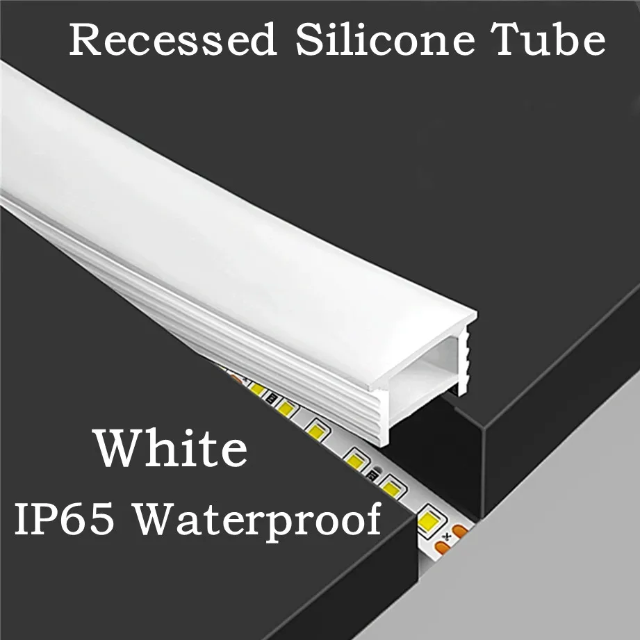 Outdoor Power Strip Weatherproof - Wpuszczana biała rurka silikonowa LED Neon